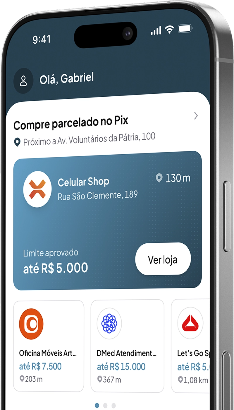 App da Parcelex na tela inicial